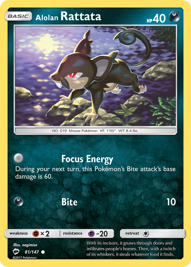 Alolan Rattata card