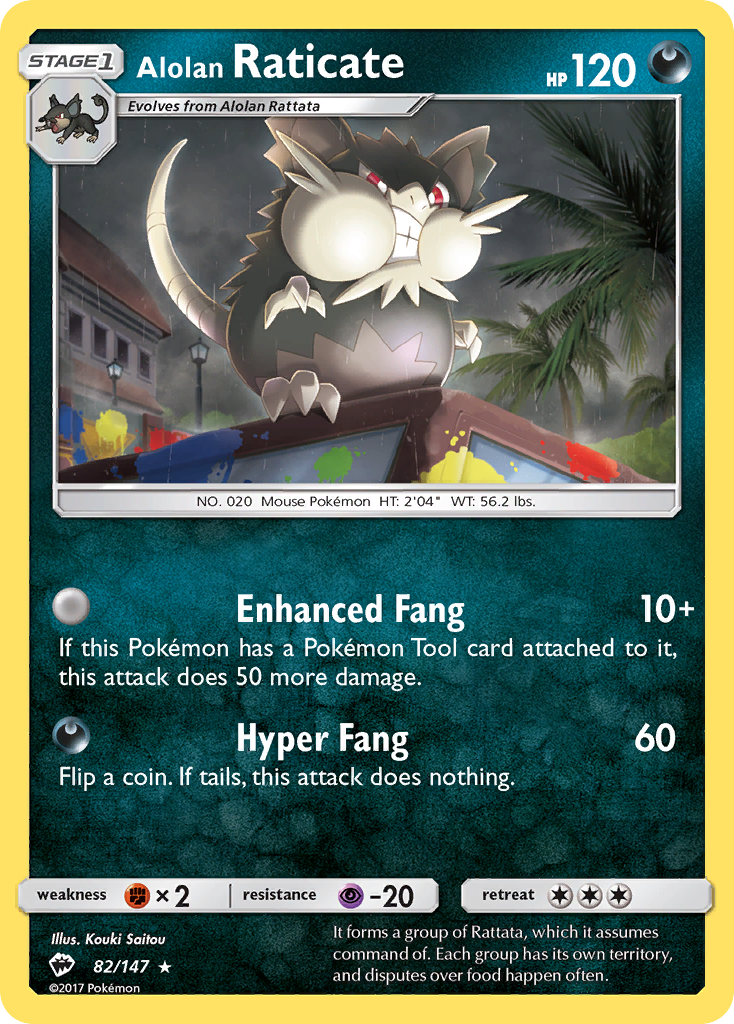 Alolan Raticate card