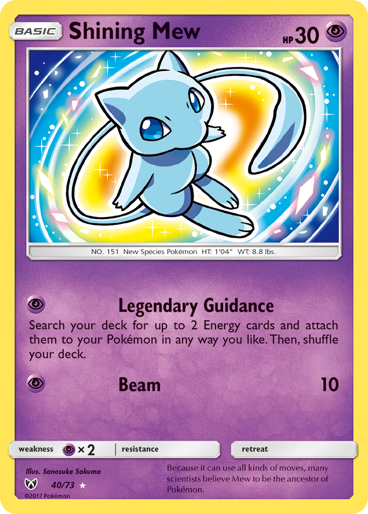 Shining Mew card