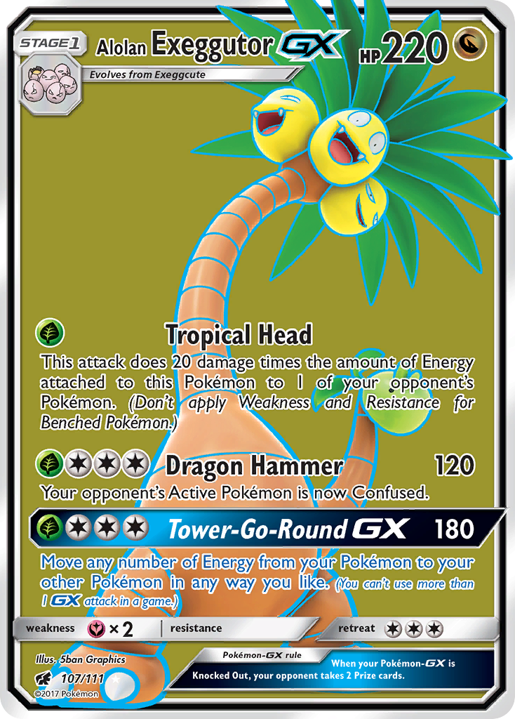 Alolan Exeggutor GX card