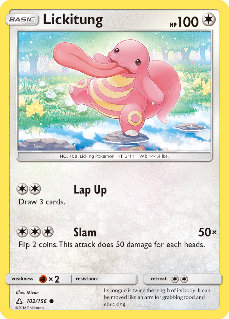 Lickitung card