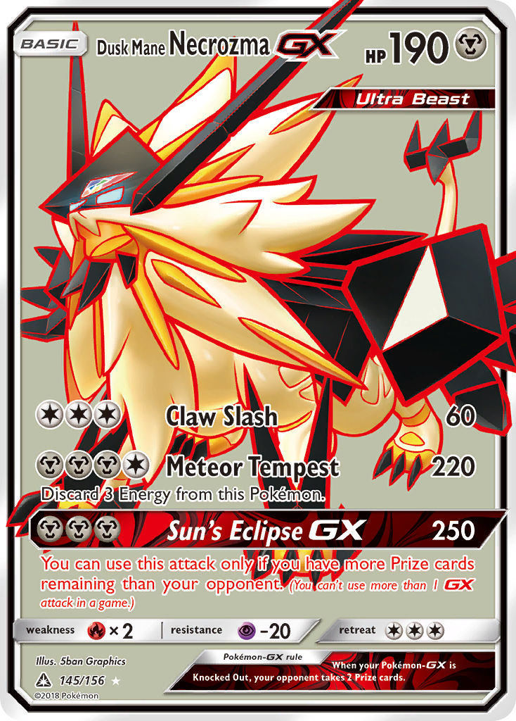 Dusk Mane Necrozma GX card