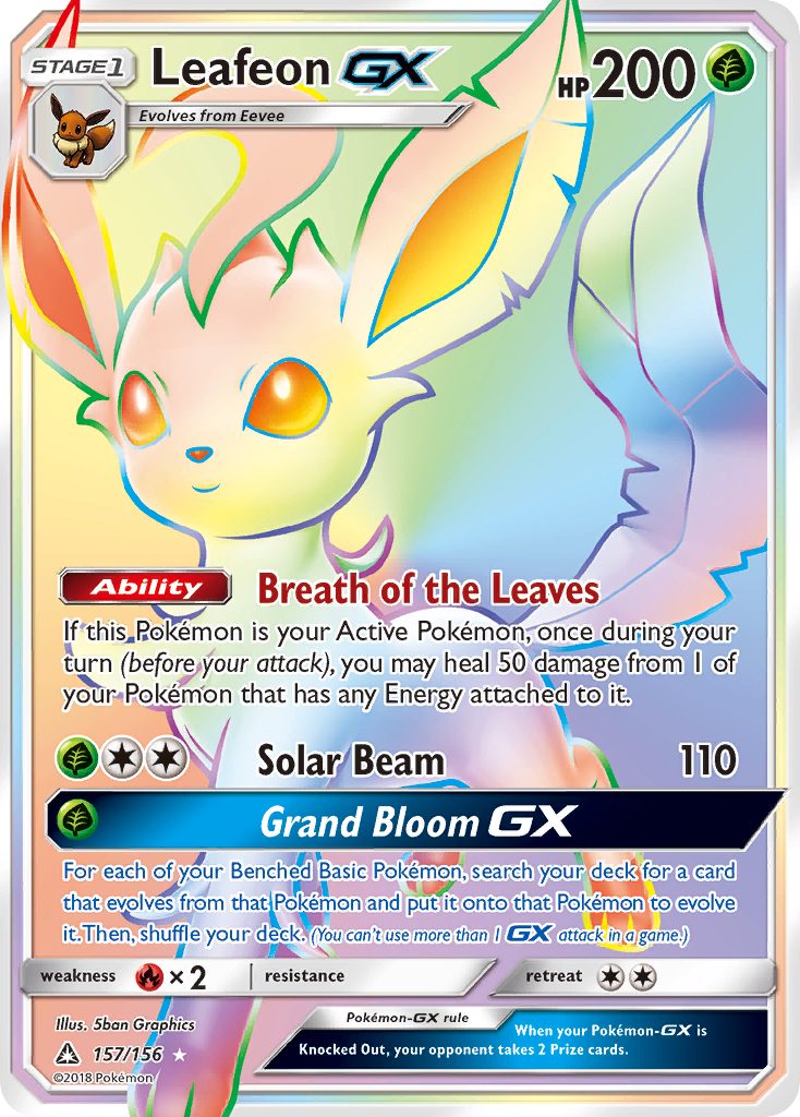 Leafeon GX card