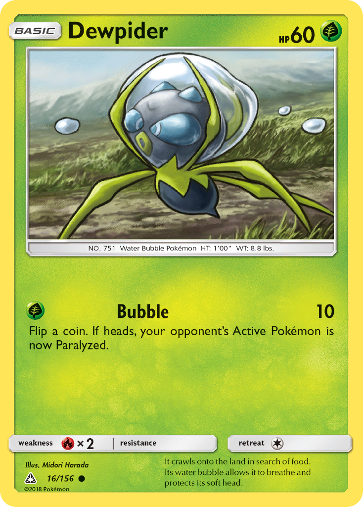 Dewpider card