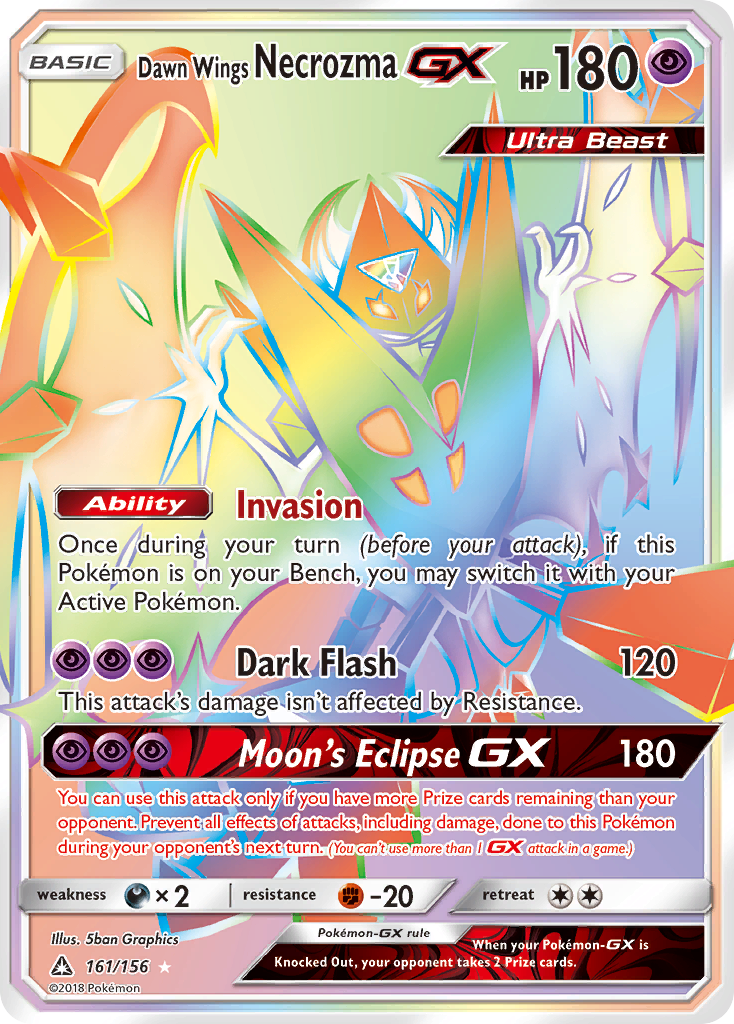 Dawn Wings Necrozma GX card