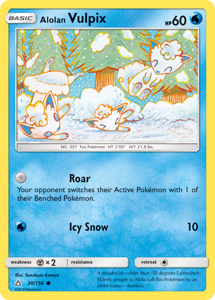 Alolan Vulpix card