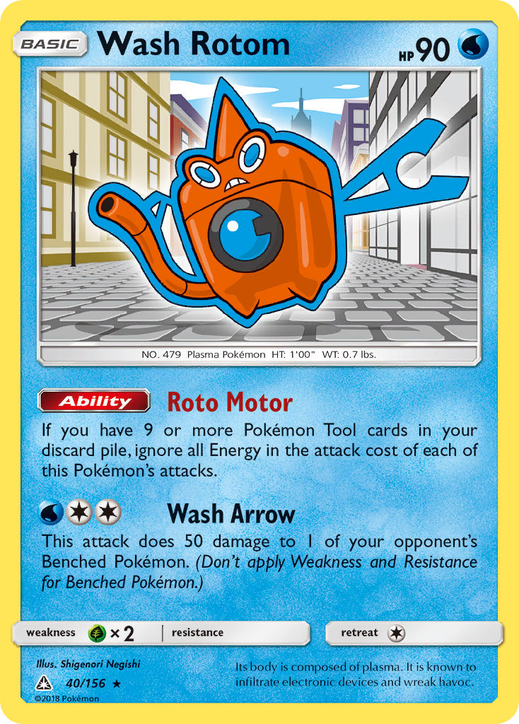 Wash Rotom card