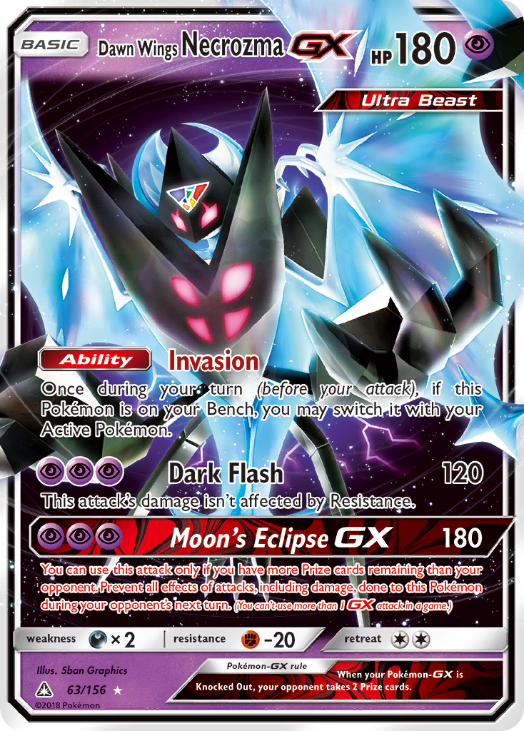 Dawn Wings Necrozma GX card