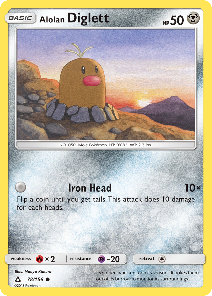 Alolan Diglett card