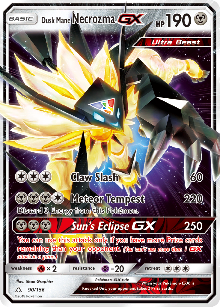 Dusk Mane Necrozma GX card