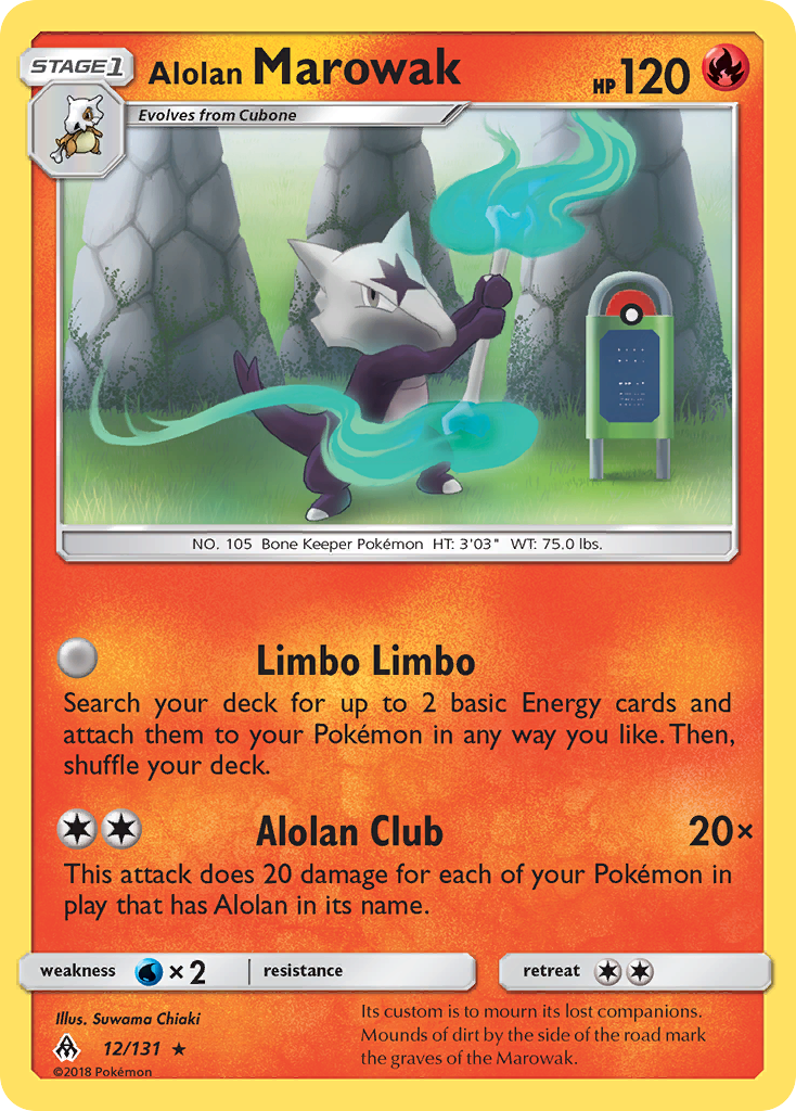 Alolan Marowak card