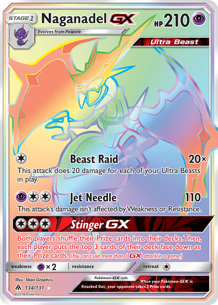 Naganadel GX card