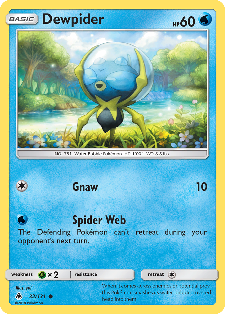 Dewpider card