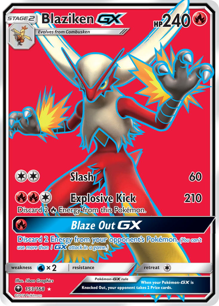 Blaziken GX card