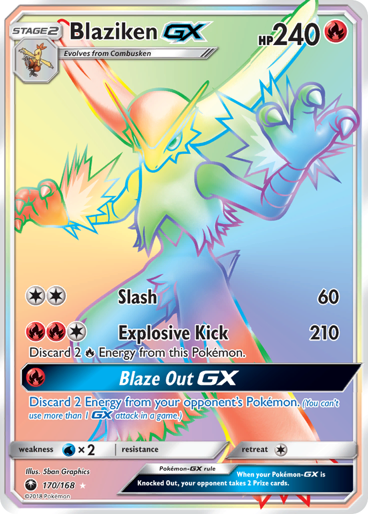 Blaziken GX card