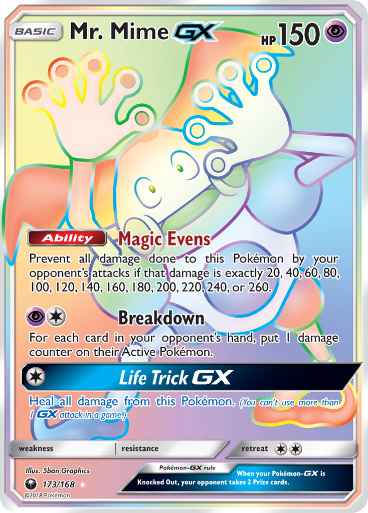 Mr. Mime GX card