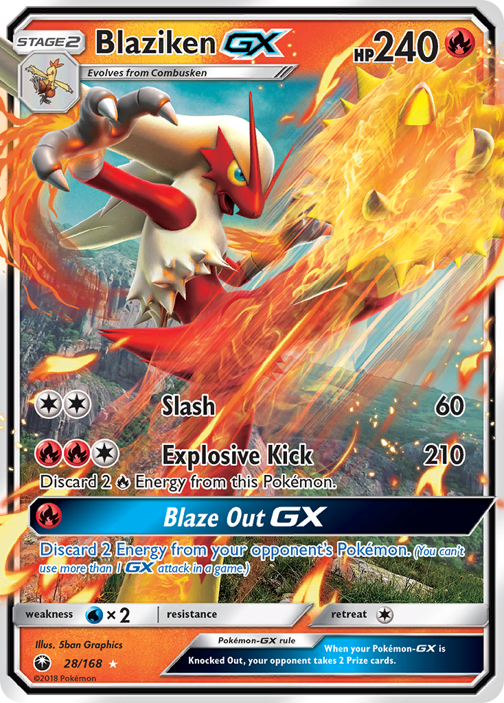 Blaziken GX card