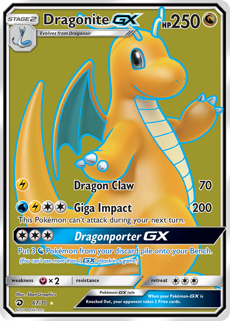 Dragonite GX card