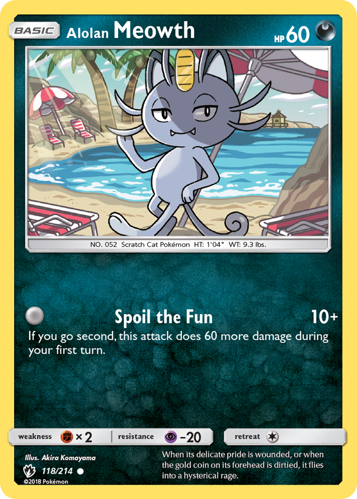 Alolan Meowth card