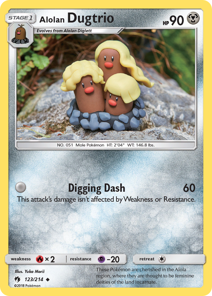 Alolan Dugtrio card