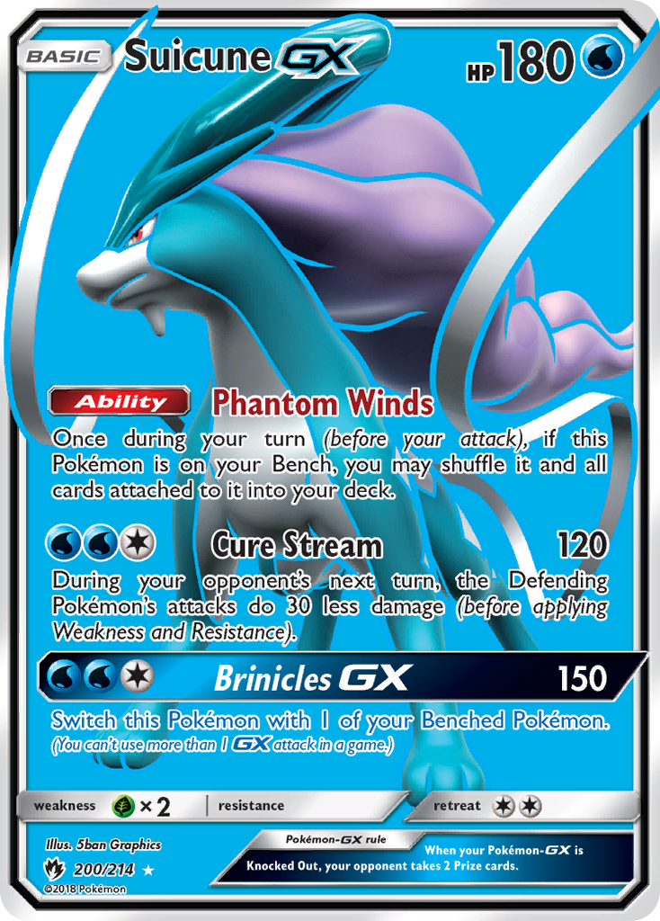 Suicune GX card