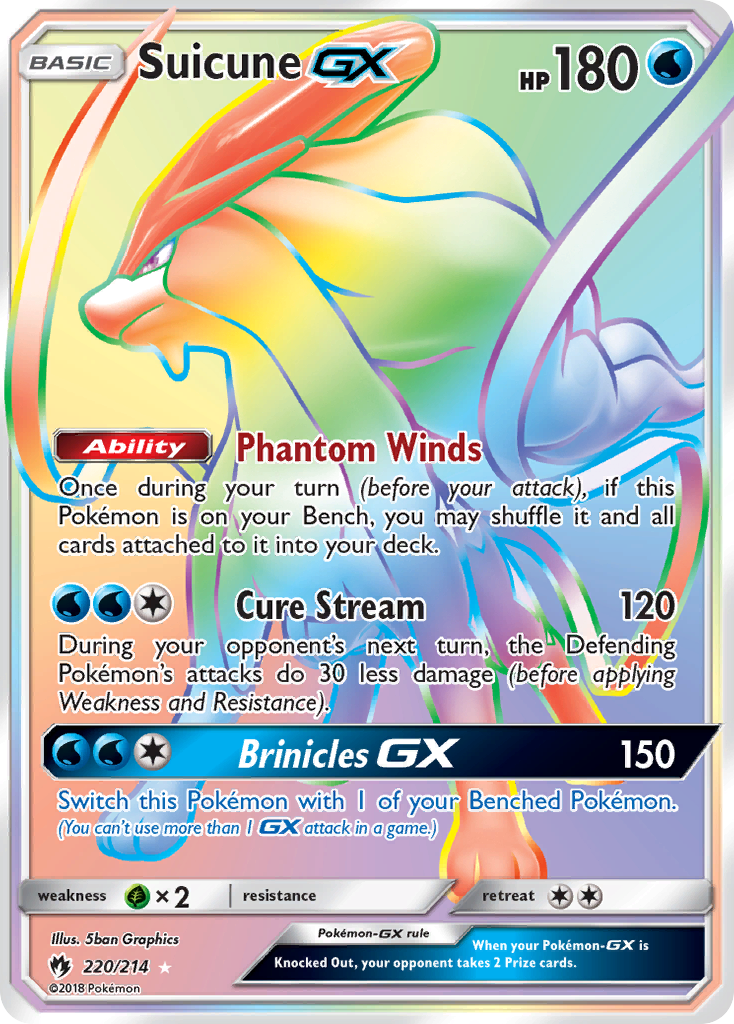 Suicune GX card