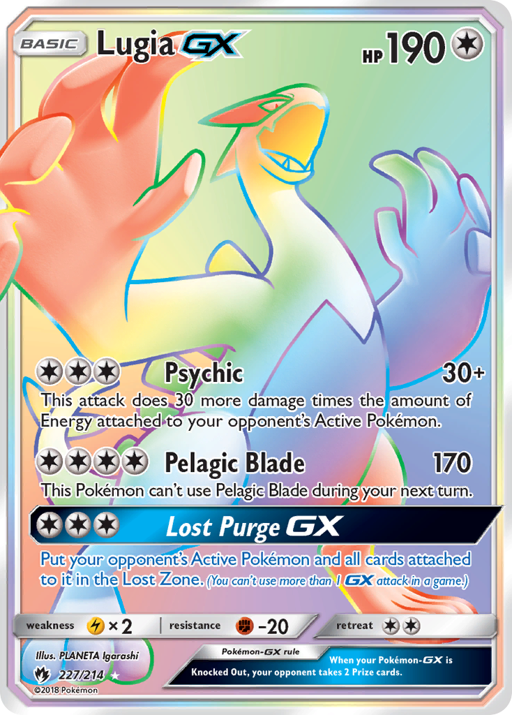 Lugia GX card