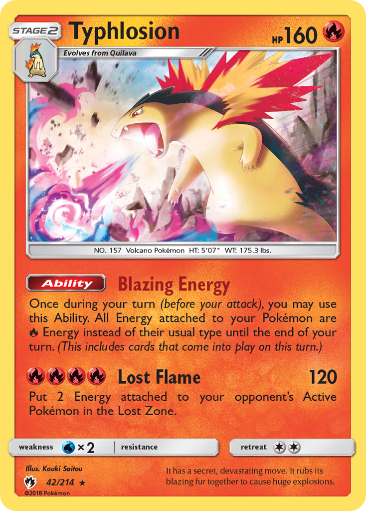 Typhlosion card