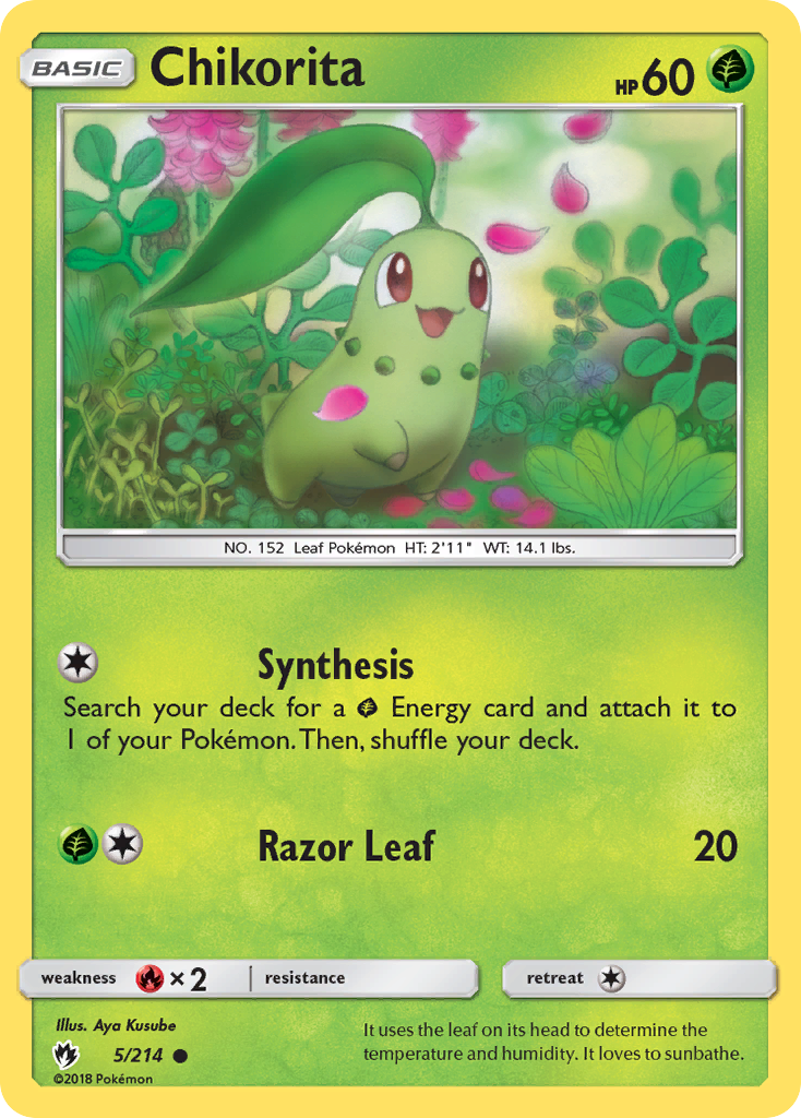 Chikorita card