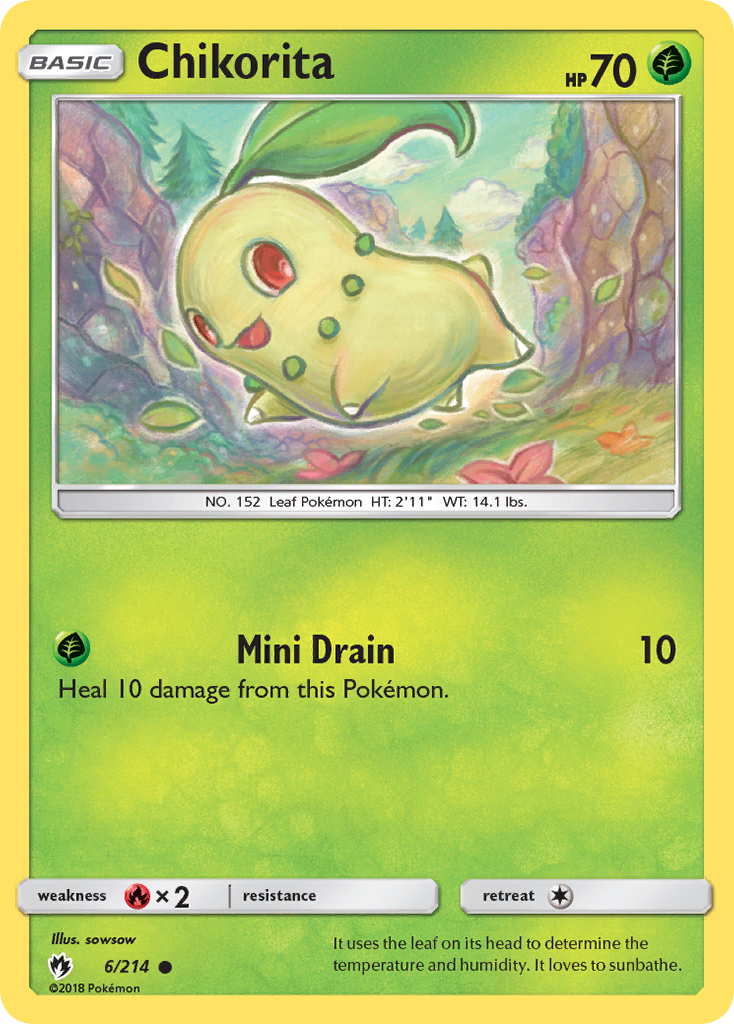 Chikorita card