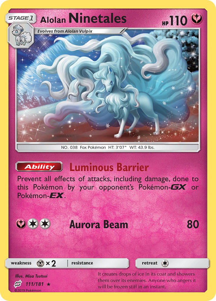 Alolan Ninetales card