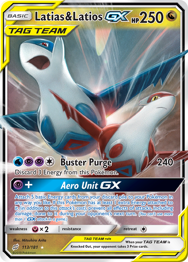 Latias & Latios GX card