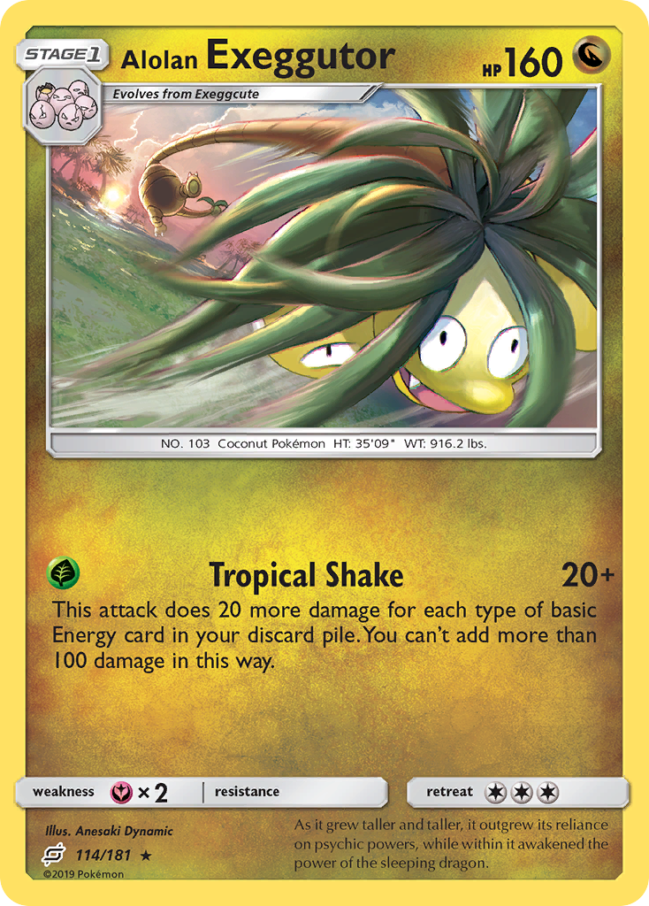 Alolan Exeggutor card