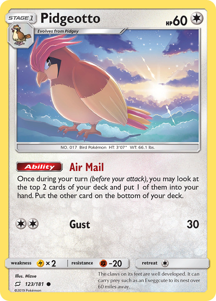 Pidgeotto card