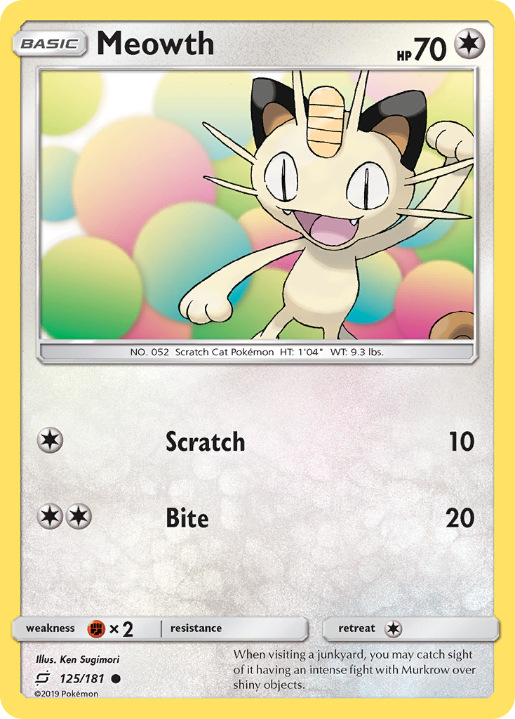 Meowth card