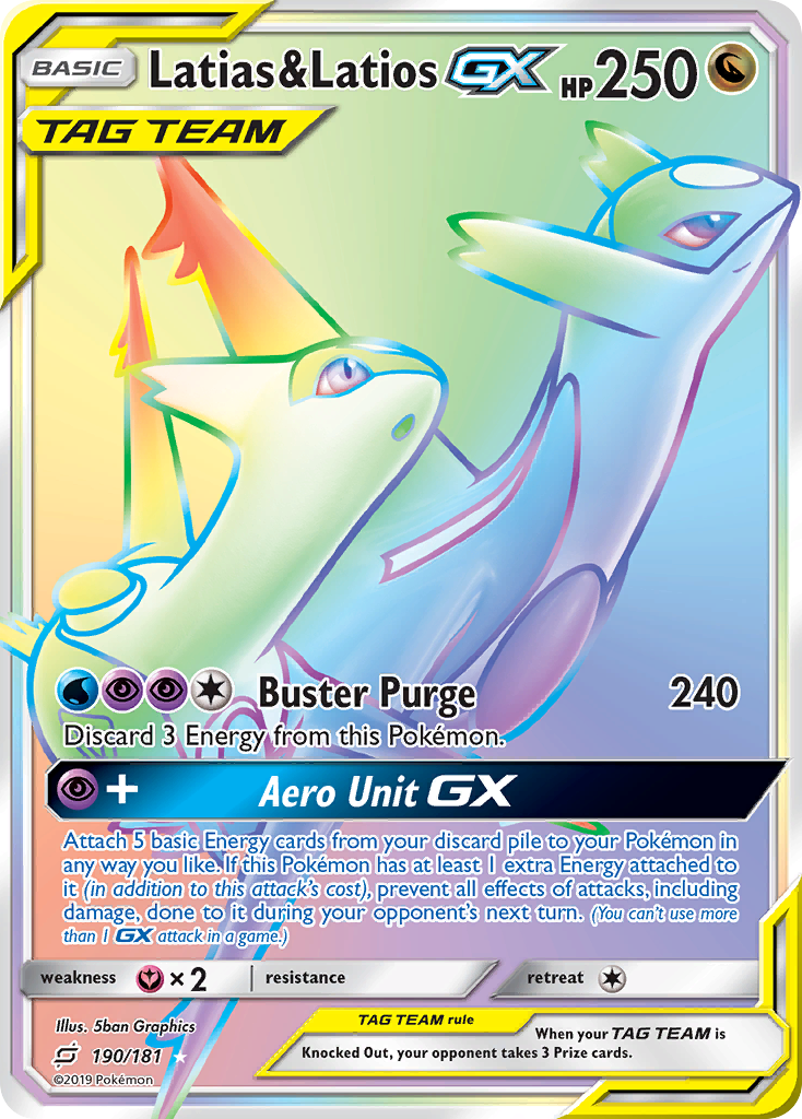 Latias & Latios GX card