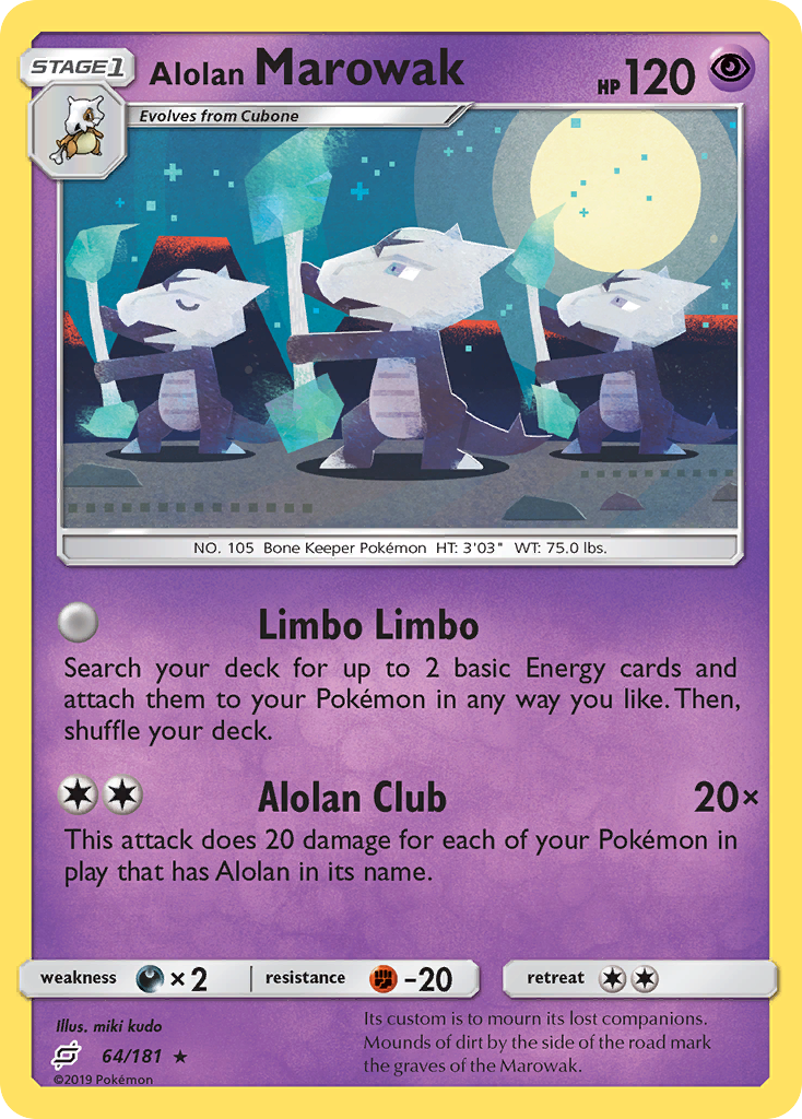 Alolan Marowak card