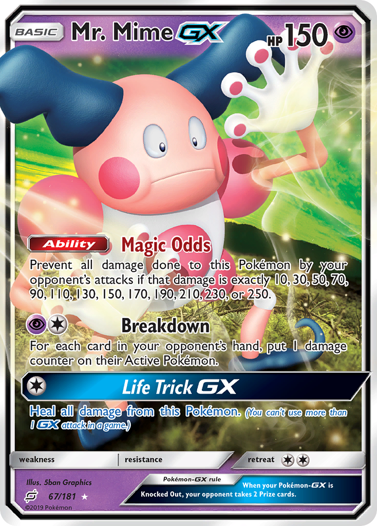 Mr. Mime GX card