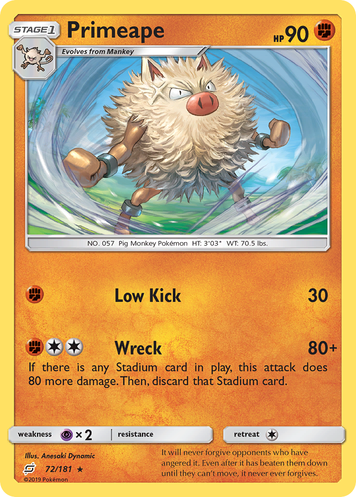 Primeape card