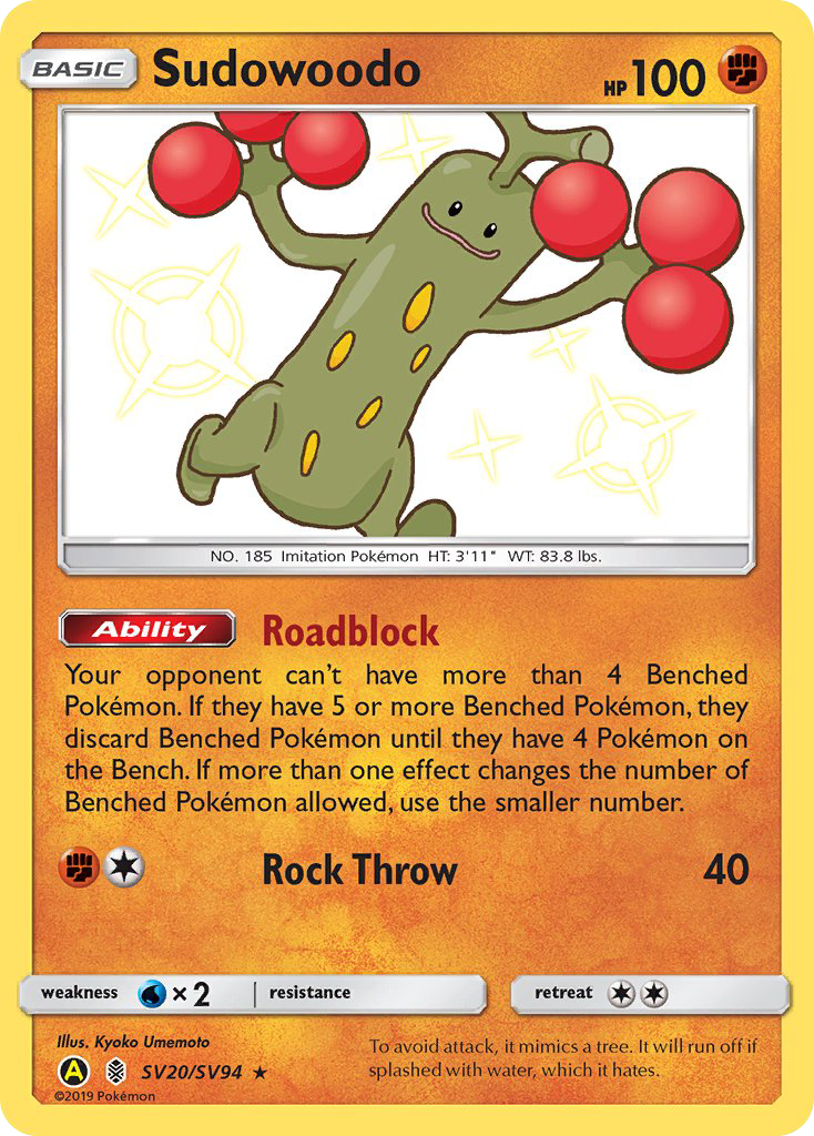 Sudowoodo card