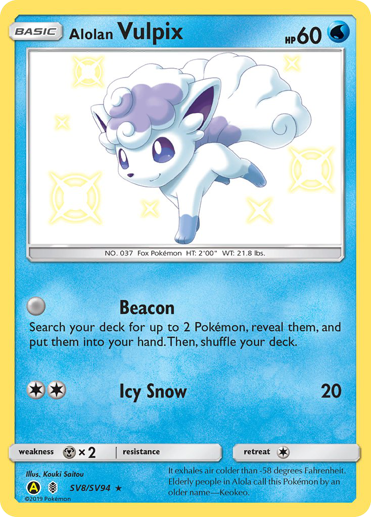 Alolan Vulpix card