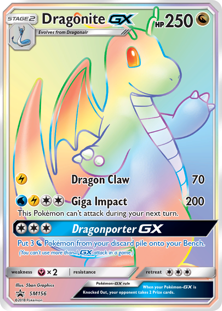 Dragonite GX card