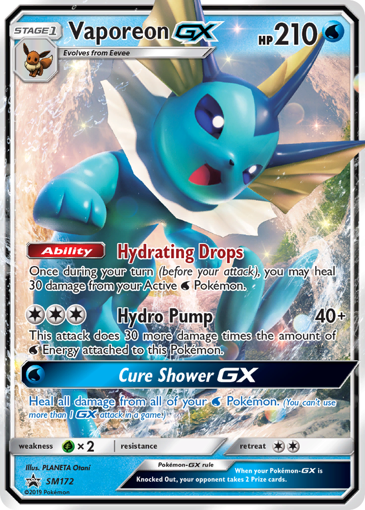 Vaporeon GX card