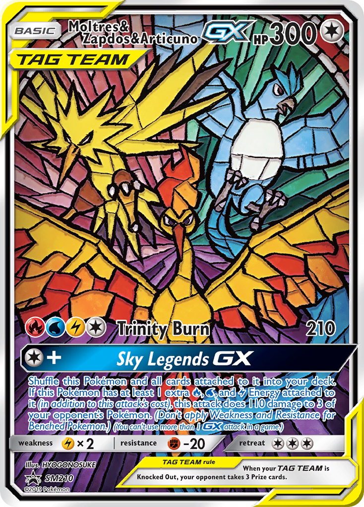 Moltres & Zapdos & Articuno GX card