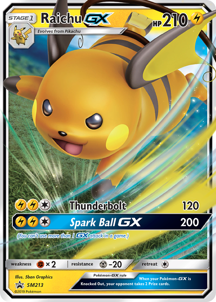 Raichu GX card