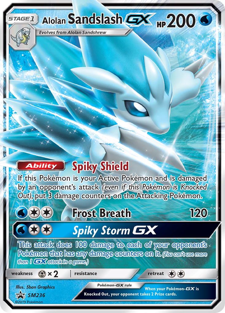 Alolan Sandslash GX card