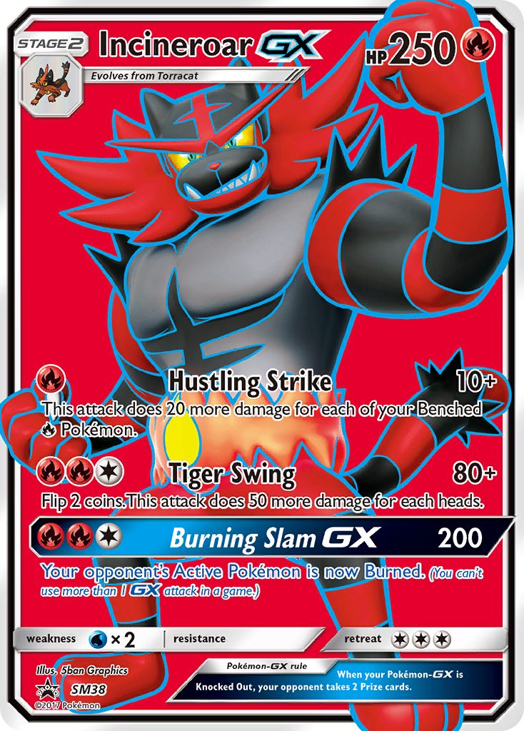 Incineroar GX card