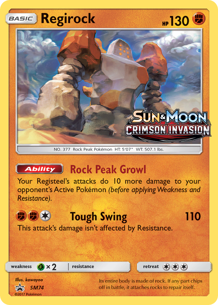 Regirock card