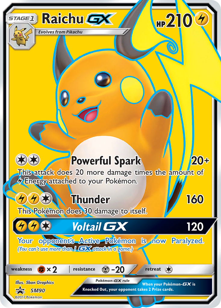 Raichu GX card