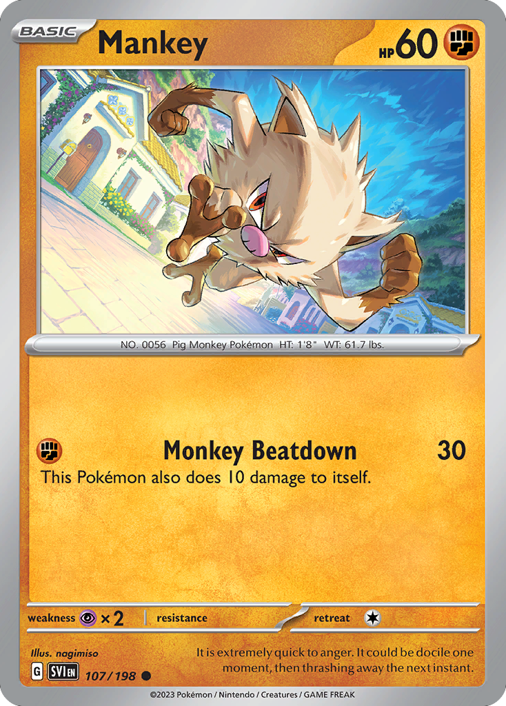 Mankey card